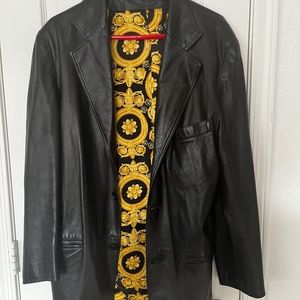 Brioni men’s leather jacket